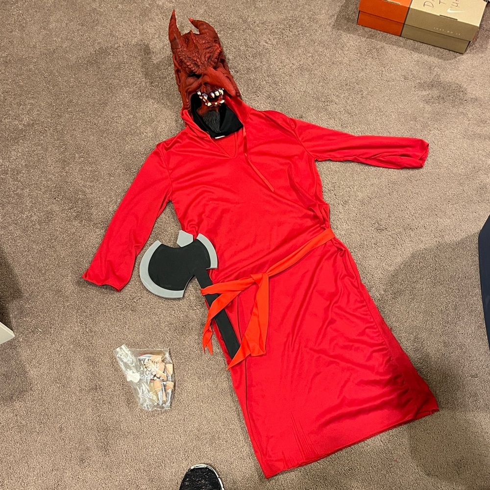 Red Devil mask and  Costume